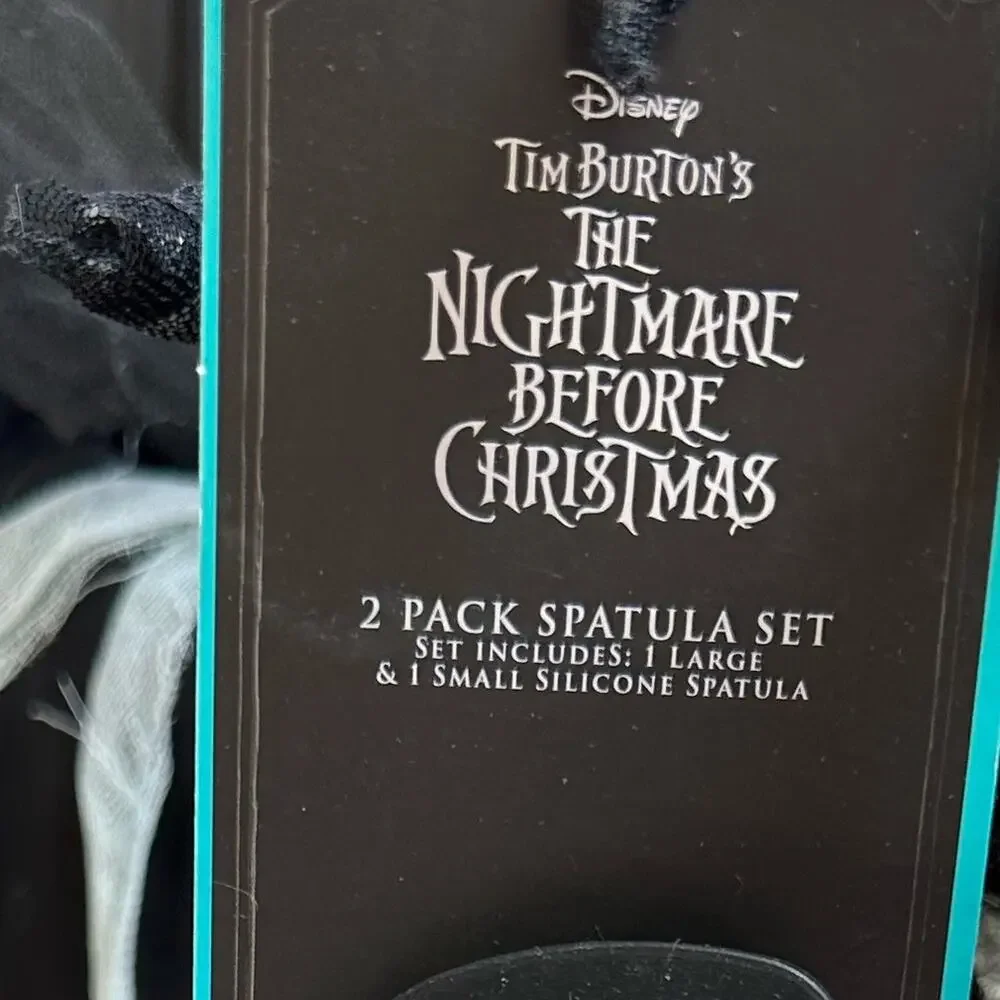 NWT Disney 2 Pack Silicone Spatula Set Nightmare Before Christmas Halloween Fun